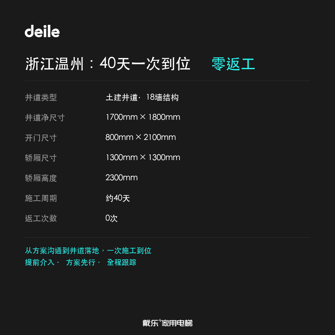 戴乐家用电梯工程干货