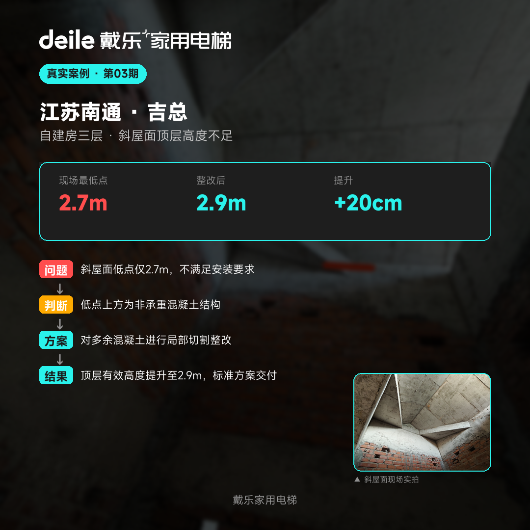 戴乐家用电梯工程干货